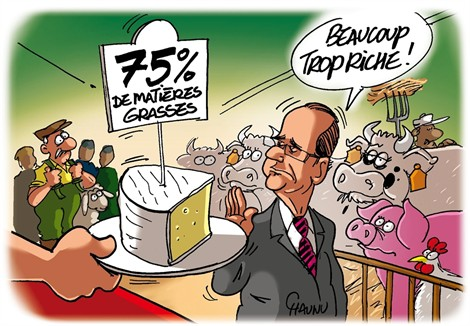 Hollande et le fromage à 75% MG