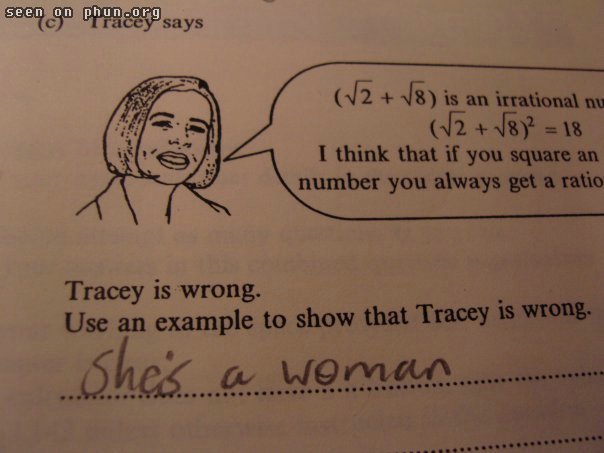 Tracey says