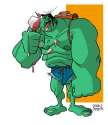 humour image photo Hulk : pas changé