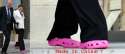 humour image photo Roselyne Bachelot en crocs roses