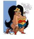 humour image photo Wonder woman à 60 ans