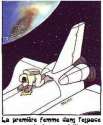 humour image photo 1ere femme dans l'espace