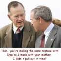 humour image photo Bush pere fils iraq