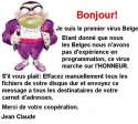 humour image photo Virus belge