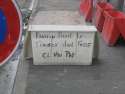 humour image photo trottoir en chantier orthographe